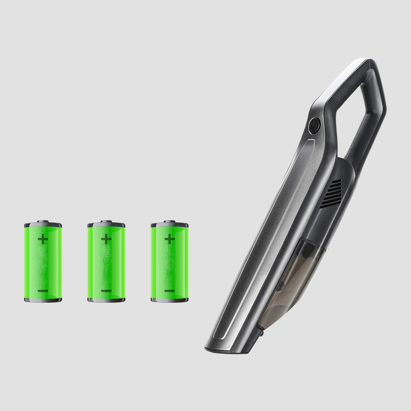 Simply rechargeable handheld vacuum cleaner baton